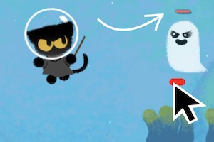 Today's Google Doodle is a Halloween-themed multiplayer game. Come play  with us