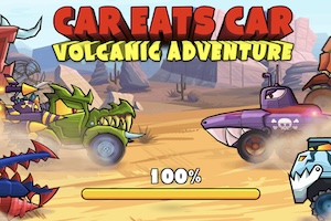 car eats car volcano