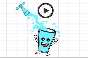 happy glass drawing